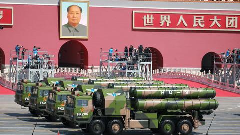 Militärparade in Peking.