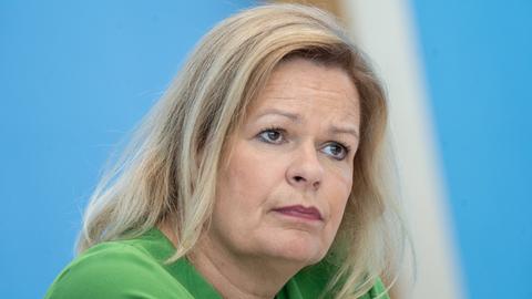 Die Bundesinnenministerin Nancy Faeser