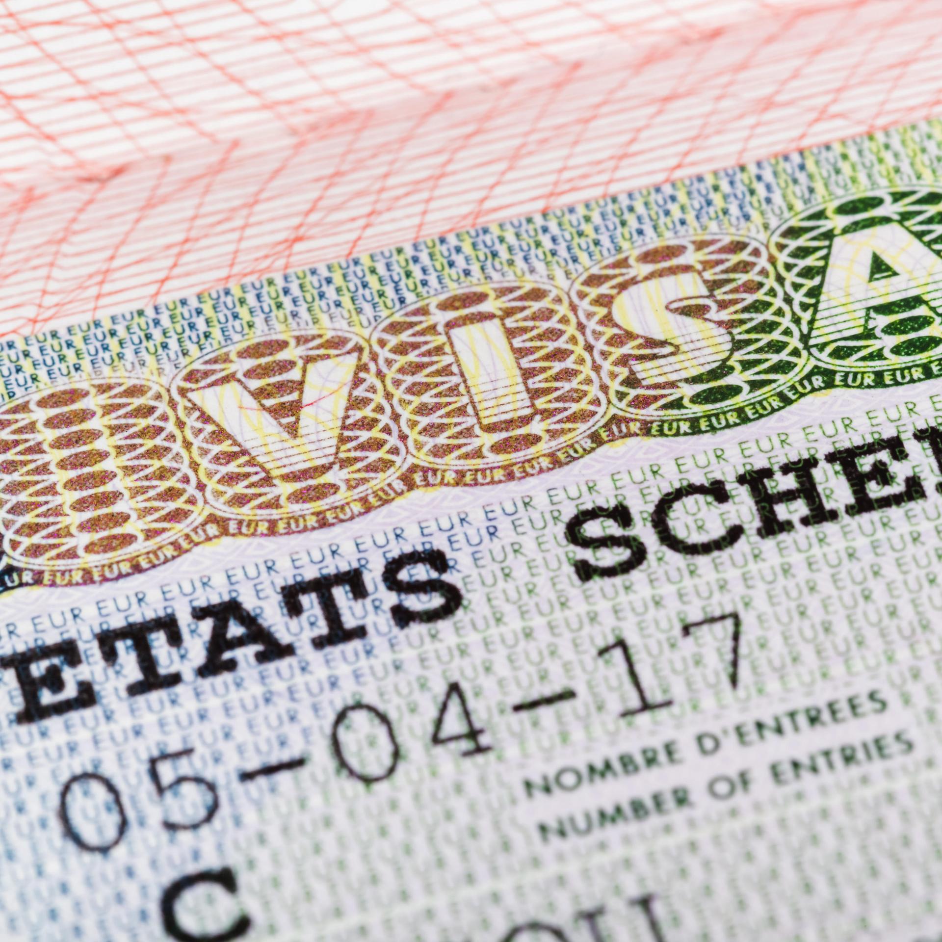 Ein Schengen-Visa-Pass