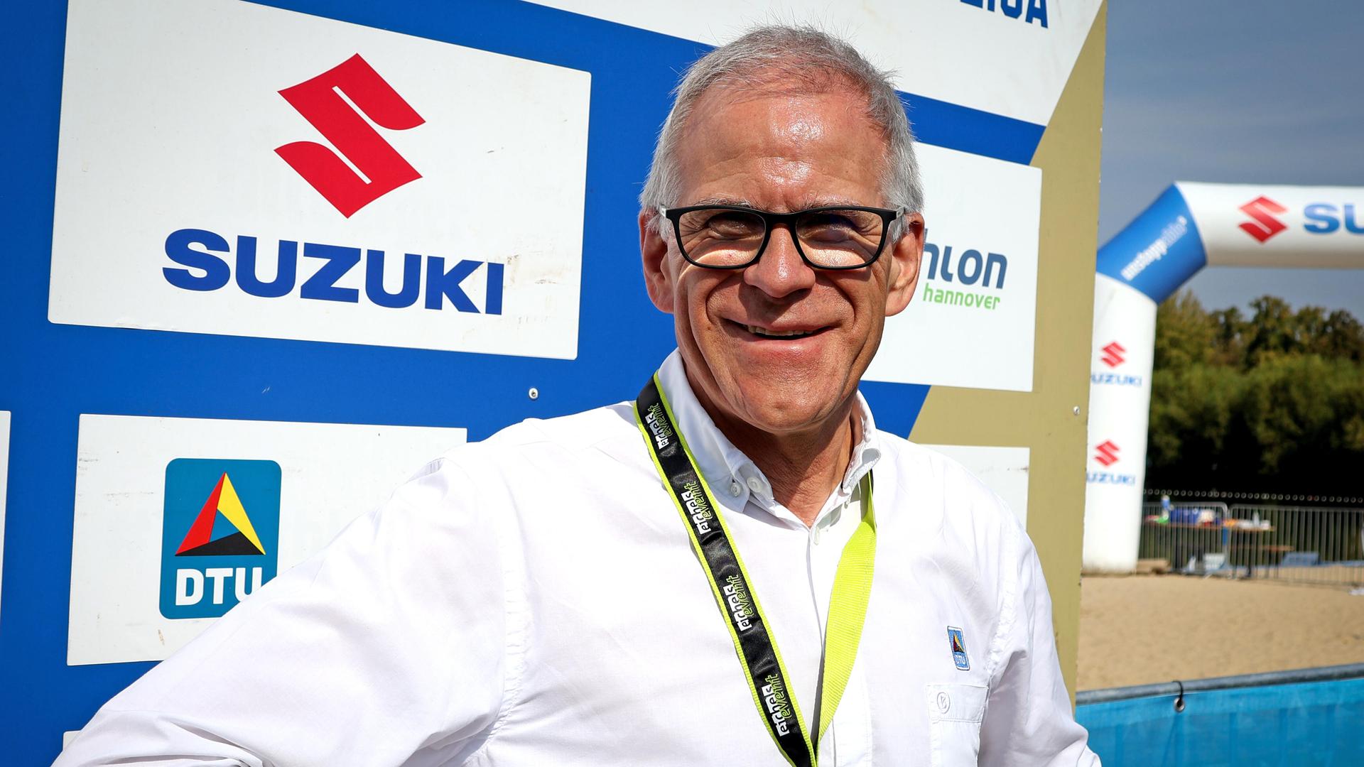 Der Präsident der Deutschen Triathlon-Union, Prof. Dr. Martin Engelhardt