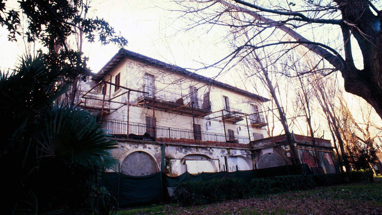 Ansicht der Villa Mussolini in dem italienischen Badeort Riccione