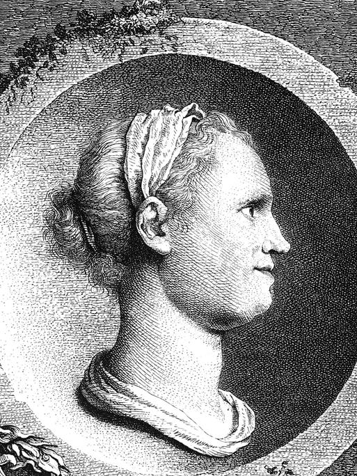 Porträt der Lyrikerin Anna Louisa Karsch (1722-1791).