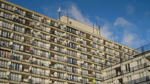 Sozialwohnungen in einem Wohnhaus in der Pallasstraße in Berlin-Schöneberg.