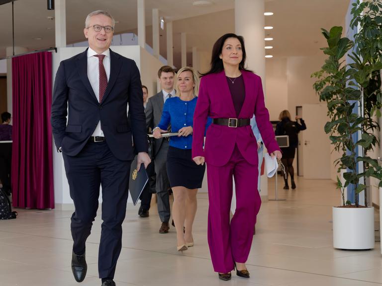 Bundesminister für Digitalisierung und Staatsmodernisierung Karsten Wildberger und Bundeswirtschaftsministerin Katherina Reiche 