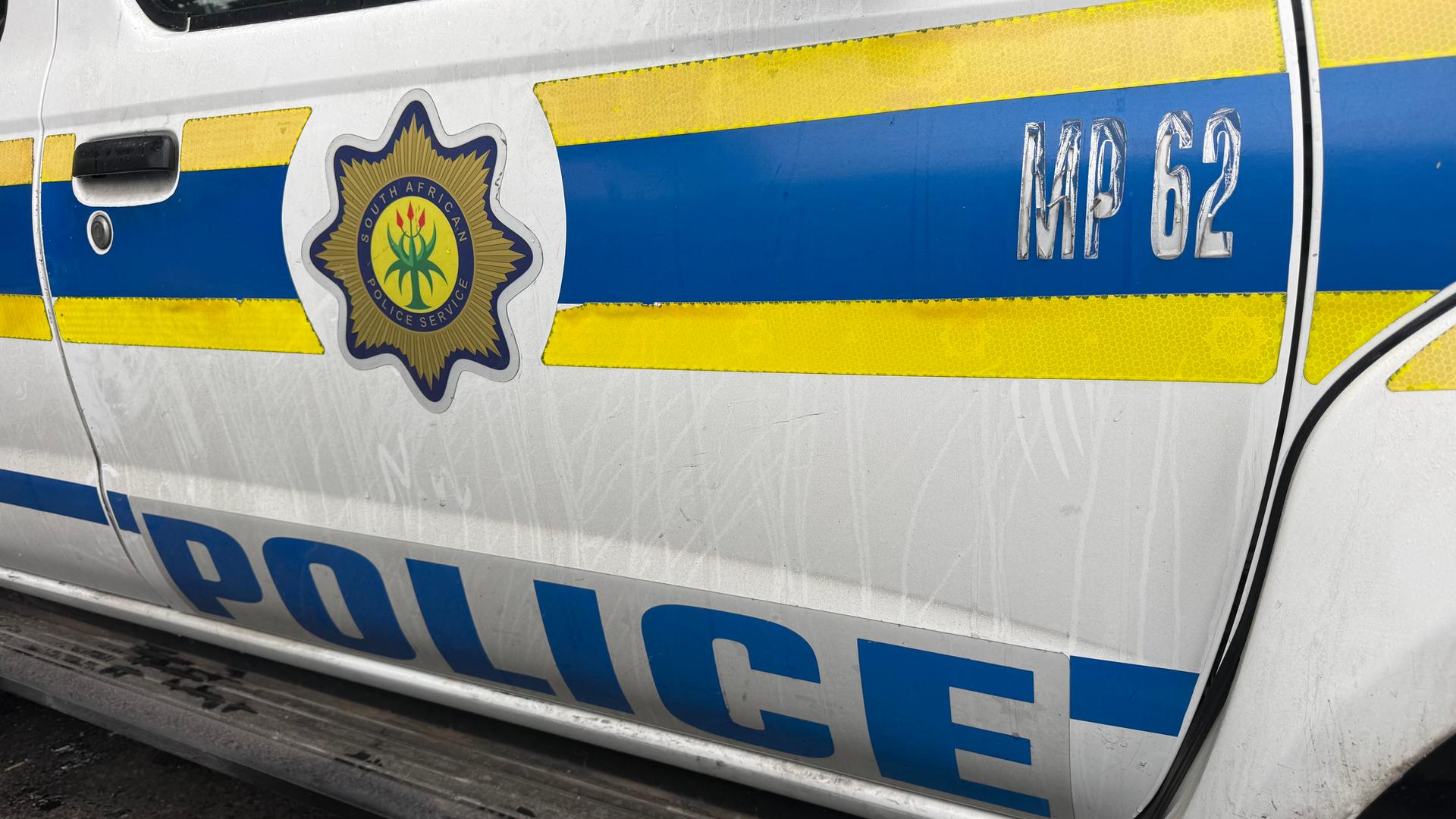Südafrika, Kapstadt: Ein Polizeiwagen in Südafrika. Südafrika, Kapstadt: Ein Polizeiwagen in Südafrika.