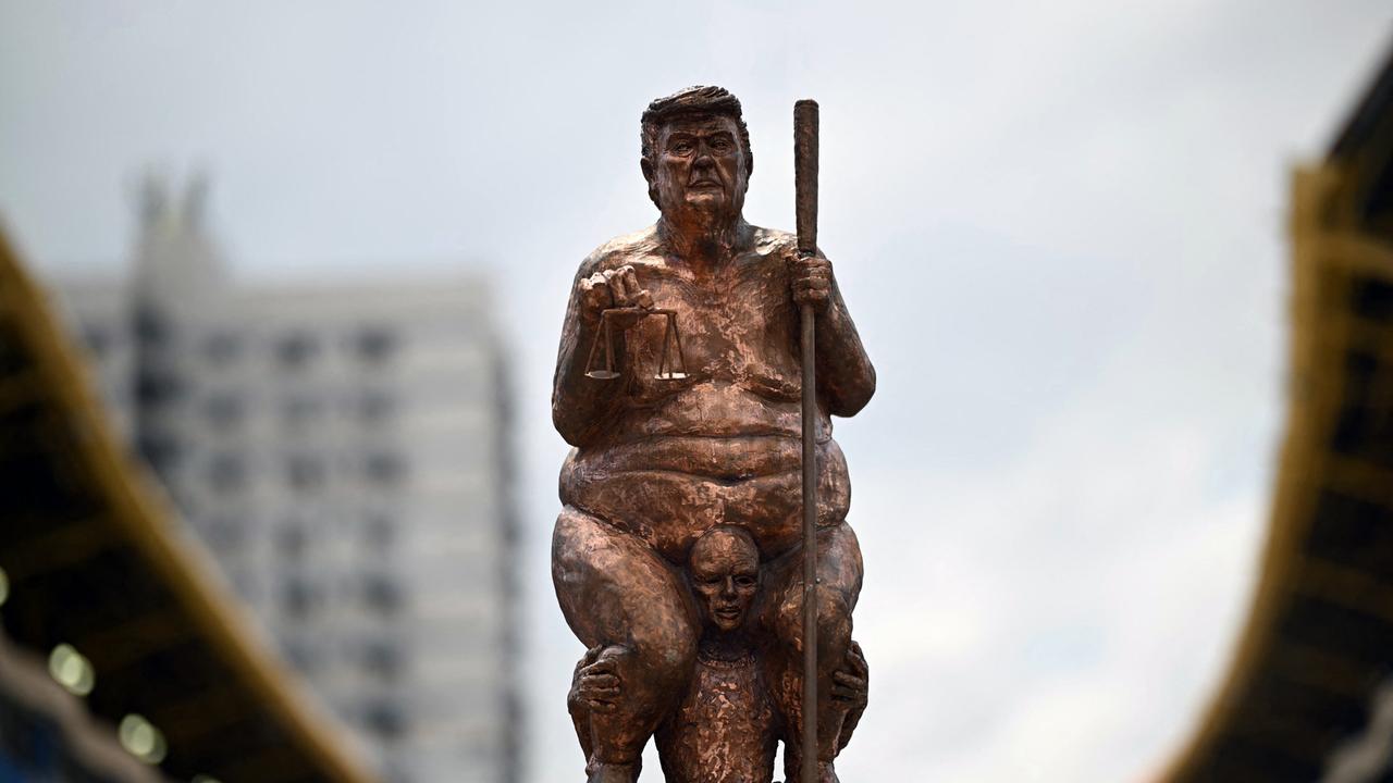 Hier sehen Sie die Kopie der Skulptur des dänischen Künstlers Jens Galschiot.