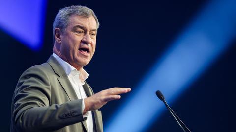 Markus Söder (CSU), Ministerpräsident des Landes Bayern, spricht beim Deutschlandtag der Jungen Union.