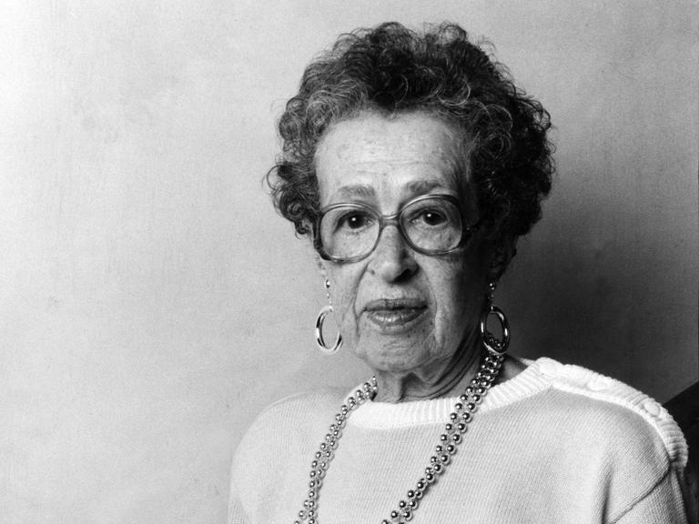 Porträt von Lisa Fittko, 1989 in Paris, Frankreich.