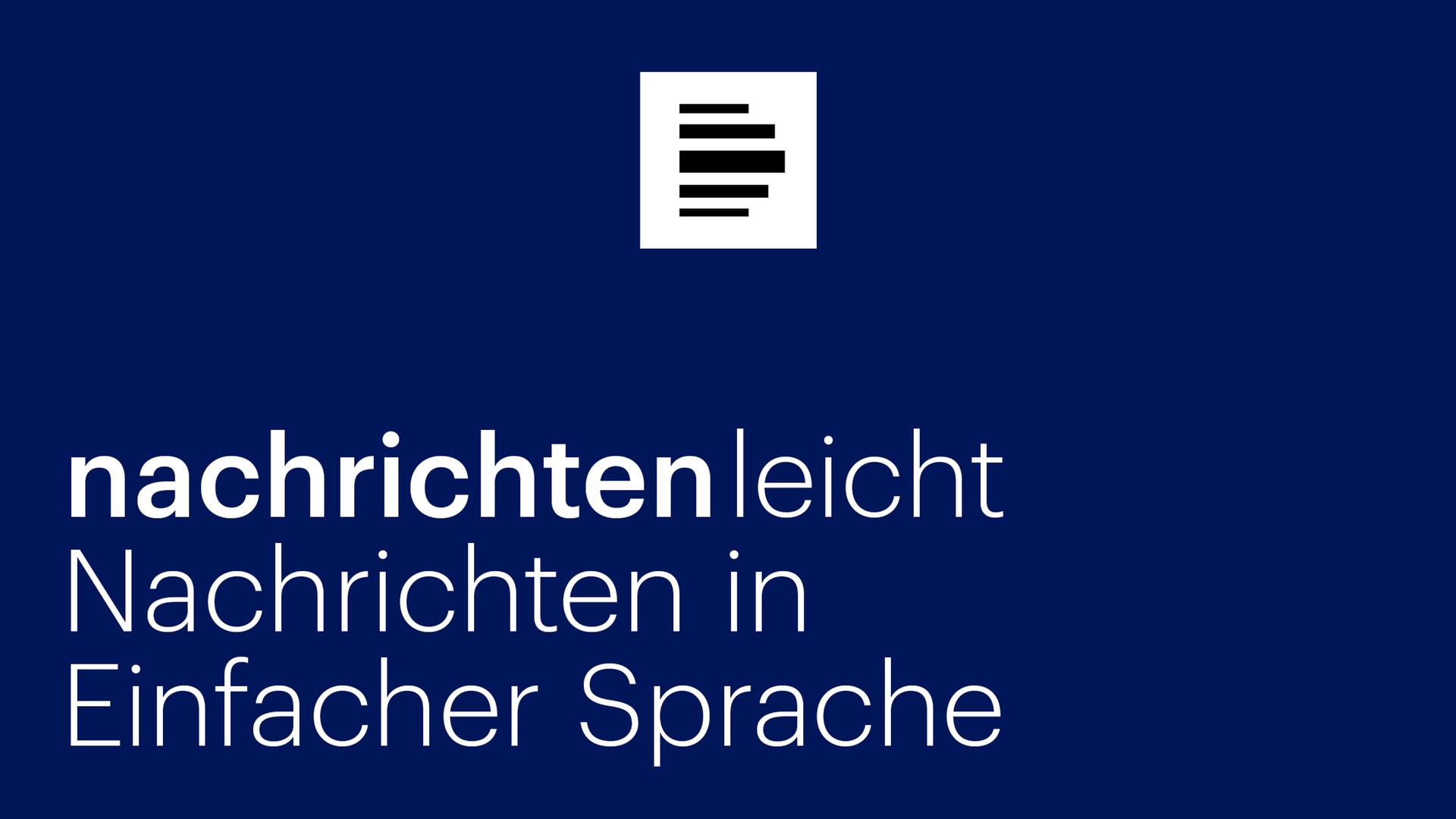 Logo: "nachrichtenleicht" - Nachrichten in Einfacher Sprache Logo: "nachrichtenleicht" - Nachrichten in Einfacher Sprache