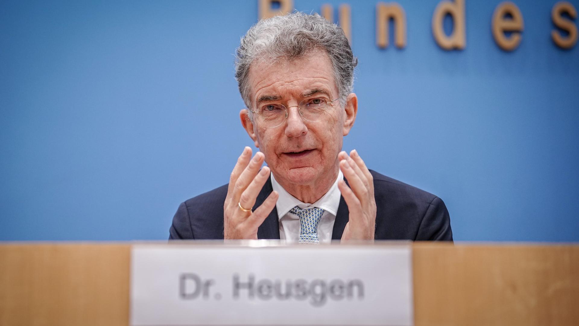 Christoph Heusgen, Vorsitzender der Münchner Sicherheitskonferenz (MSC) und früherer Botschafter, gibt eine Pressekonferenz zur bevorstehenden Konferenz