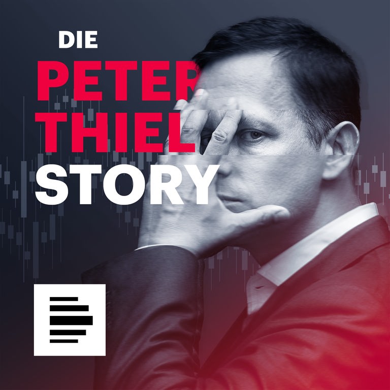Peter Thiel hält sich eine Hand halb vor sein Gesicht