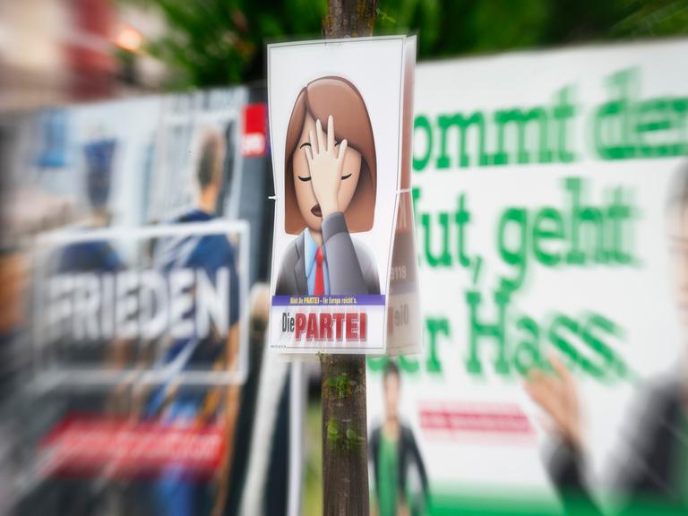 Diverse Wahlplakate zur Europawahl