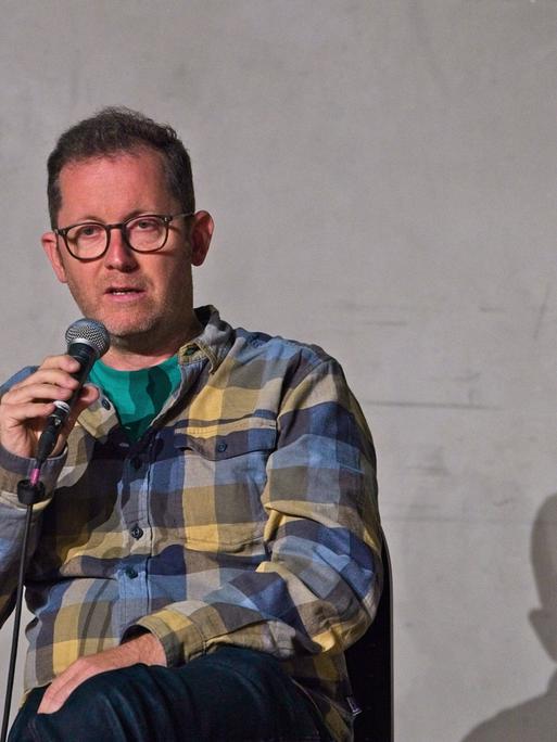 Der Regisseur und Dokumentarfilmer Florian Opitz beim Kulturtalk mit Medienschaffenden 