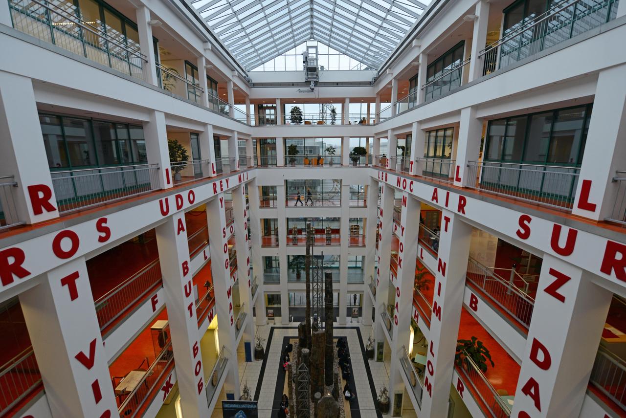 Blick in das Kulturkaufhaus Tietz im Zentrum von Chemnitz
