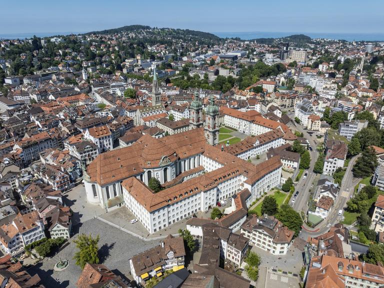 Die historische Altstadt von Sankt Gallen mit dem Klosterviertel und der Kathedrale