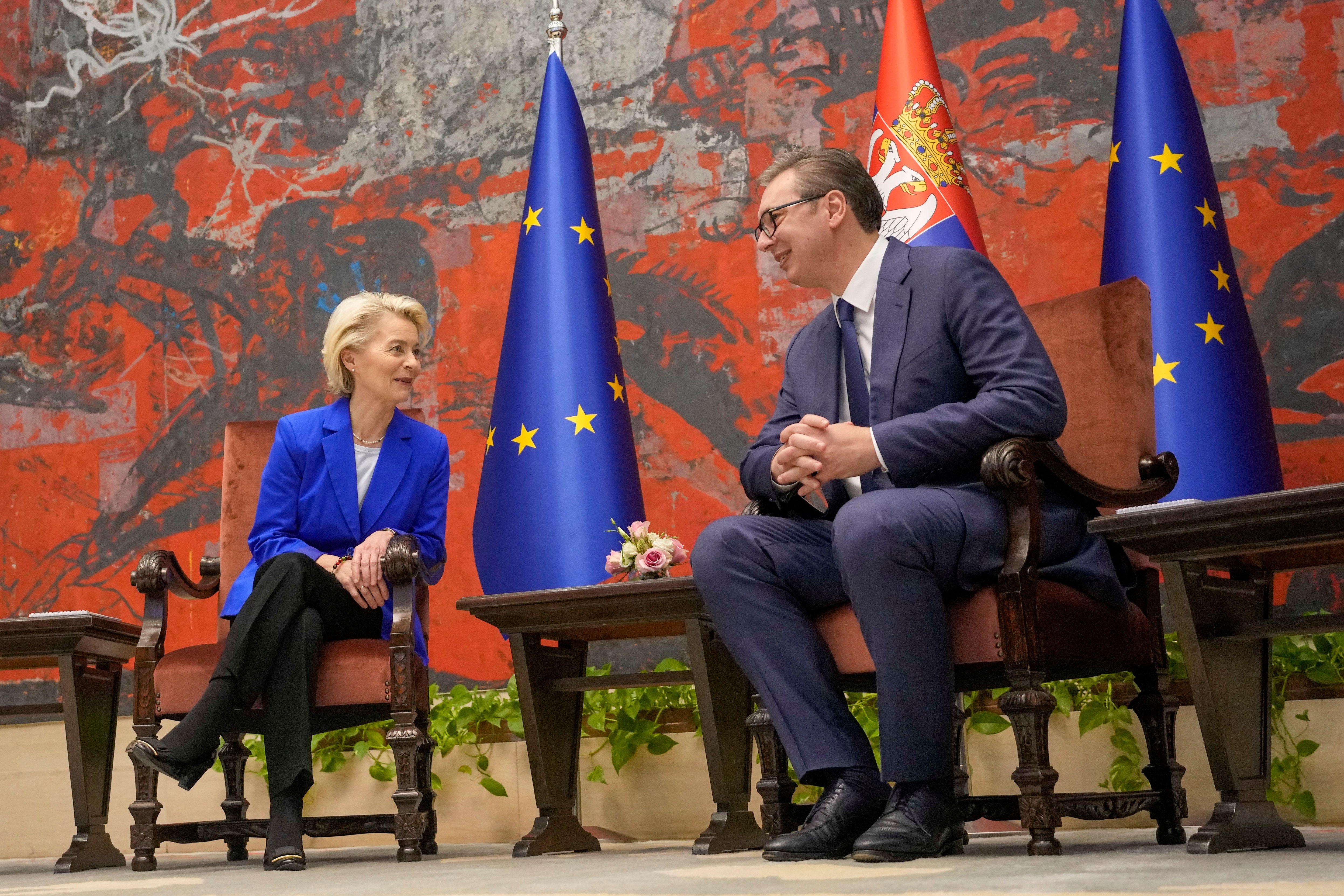Westbalkan - EU-Kommissionspräsidentin von der Leyen dringt auf Annäherung zwischen Serbien und dem Kosovo