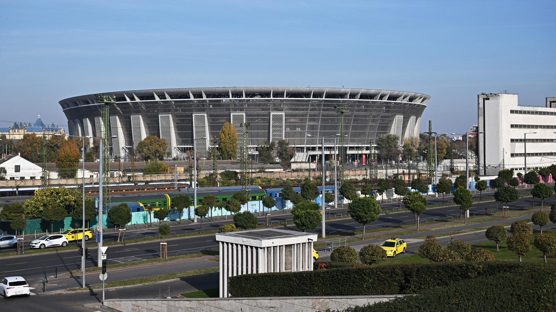 Blick auf die Puskas Arena in Budapest Blick auf die Puskas Arena in Budapest