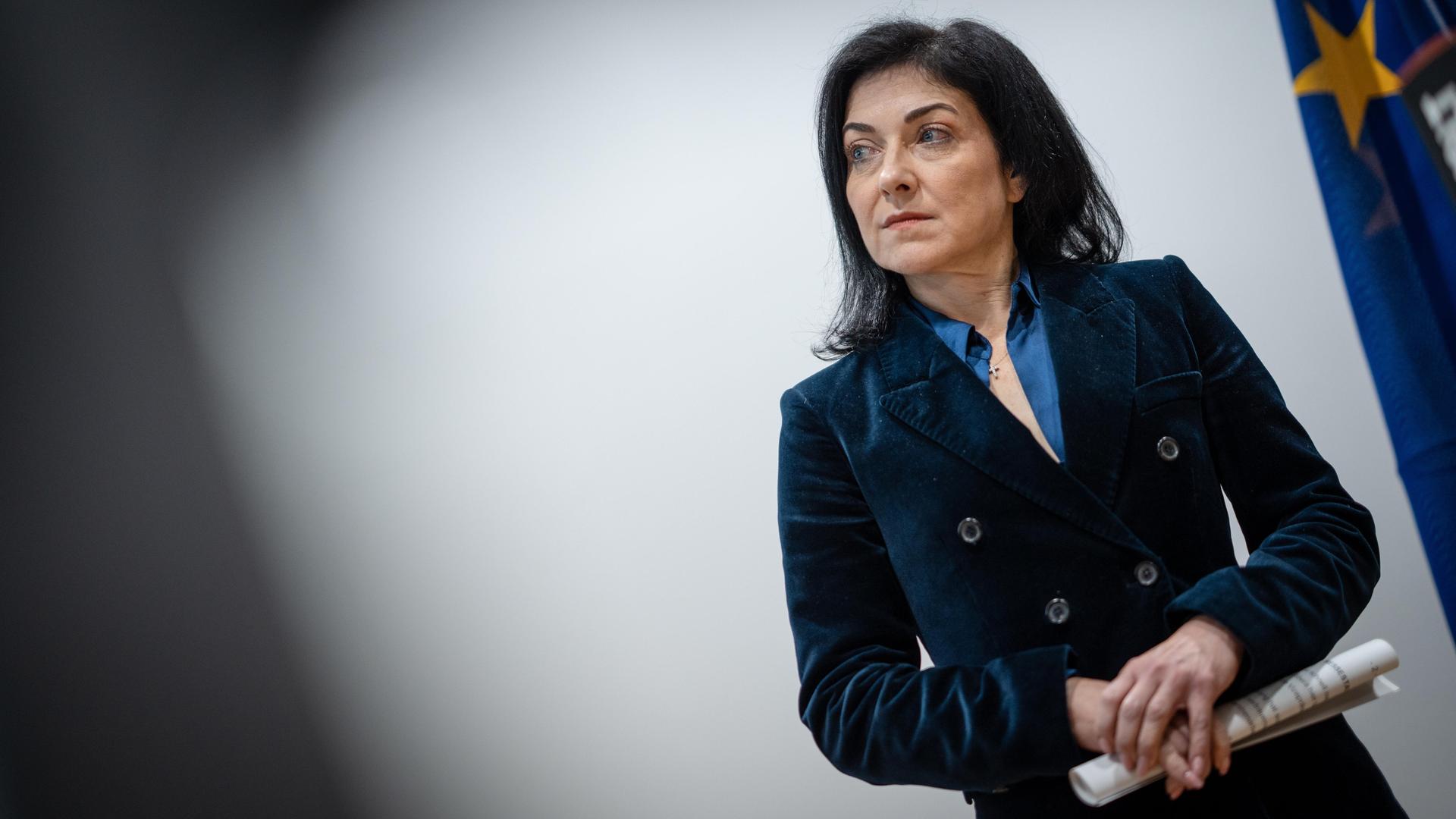 Bundeswirtschaftsministerin Katherina Reiche im dunklen Jackett Bundeswirtschaftsministerin Katherina Reiche im dunklen Jackett