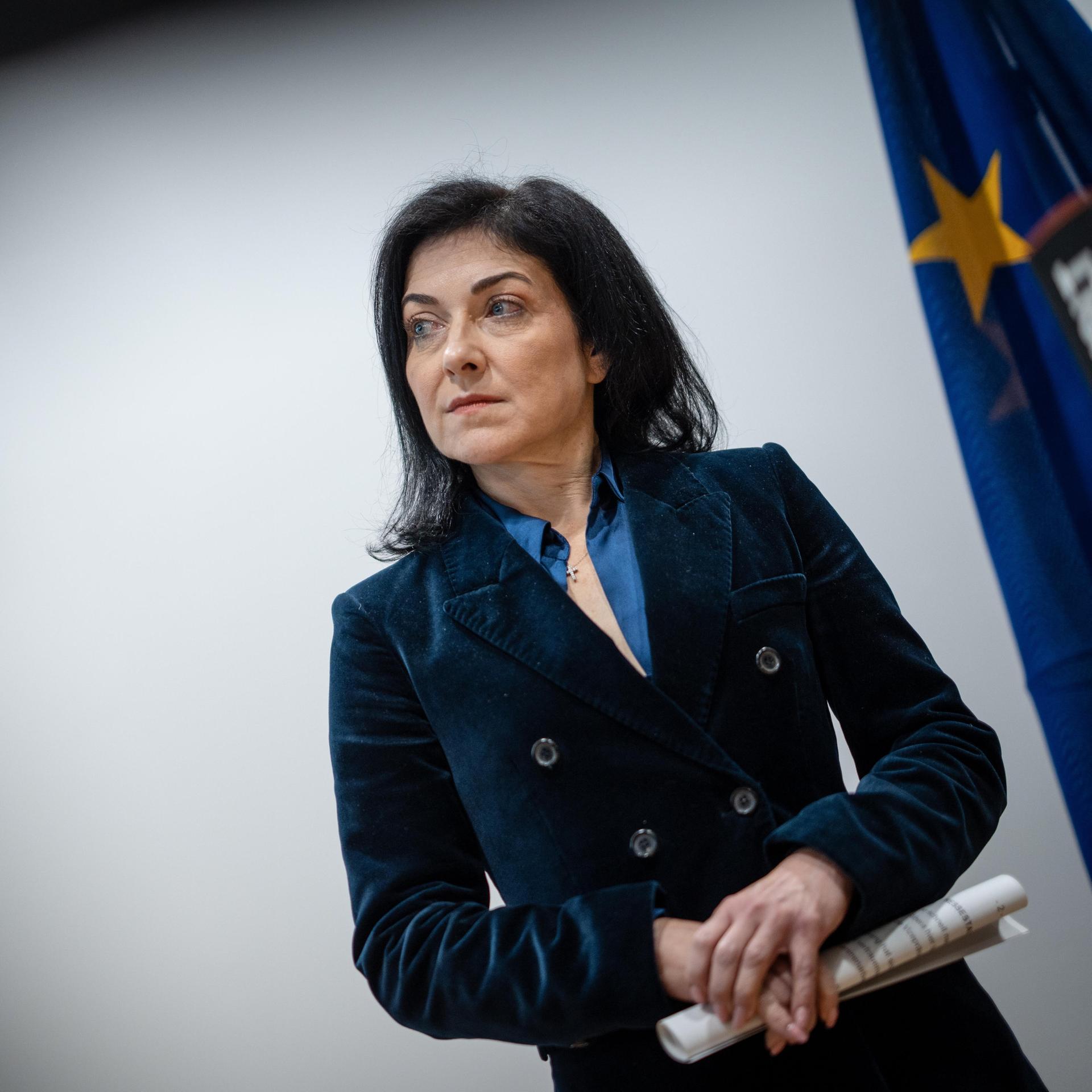 Bundeswirtschaftsministerin Katherina Reiche im dunklen Jackett Bundeswirtschaftsministerin Katherina Reiche im dunklen Jackett