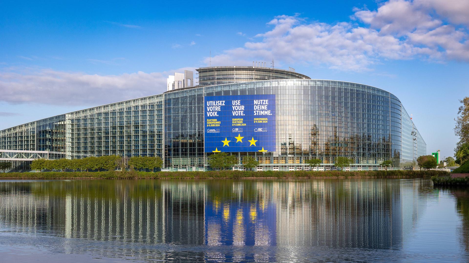 Außenansicht des EU-Parlaments in Strassburg