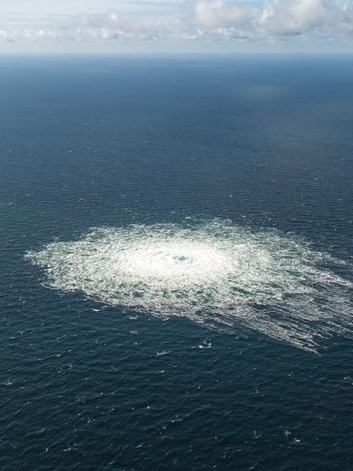 In Folge des Anschlags auf die Nordstream-Pipeline stieg Gas vom Boden der Ostsee auf. 