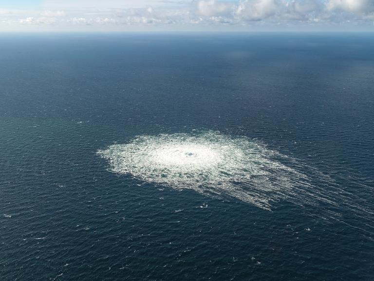 In Folge des Anschlags auf die Nordstream-Pipeline stieg Gas vom Boden der Ostsee auf. 