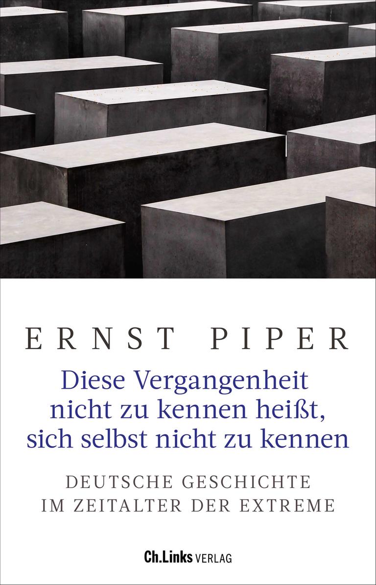 Auf dem Buchcover sind ein Foto des Holocaust-Mahnmals in Berlin zu sehen, darunter Autorenname und Buchtitel.