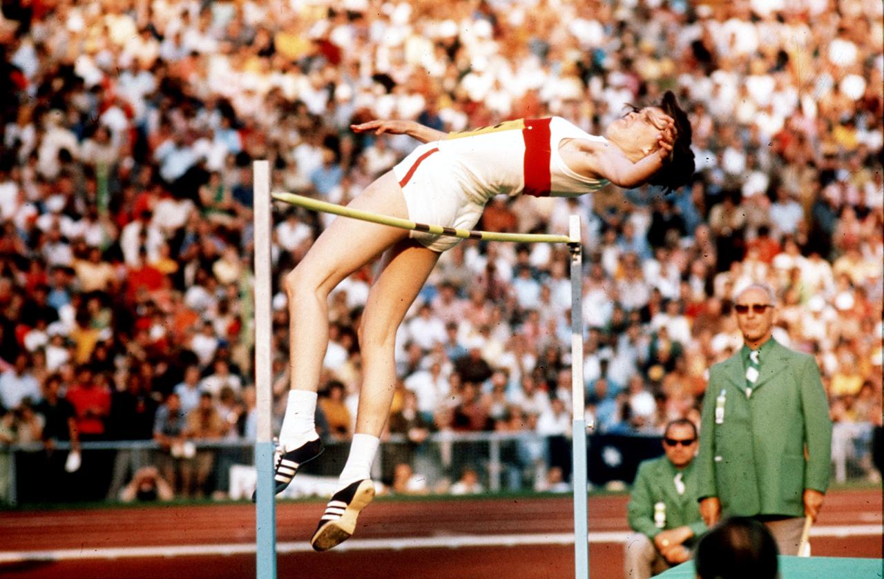 Ulrike Meyfarth holte  bei den Olympischen Spielen 1972 in München die Goldmedaille.