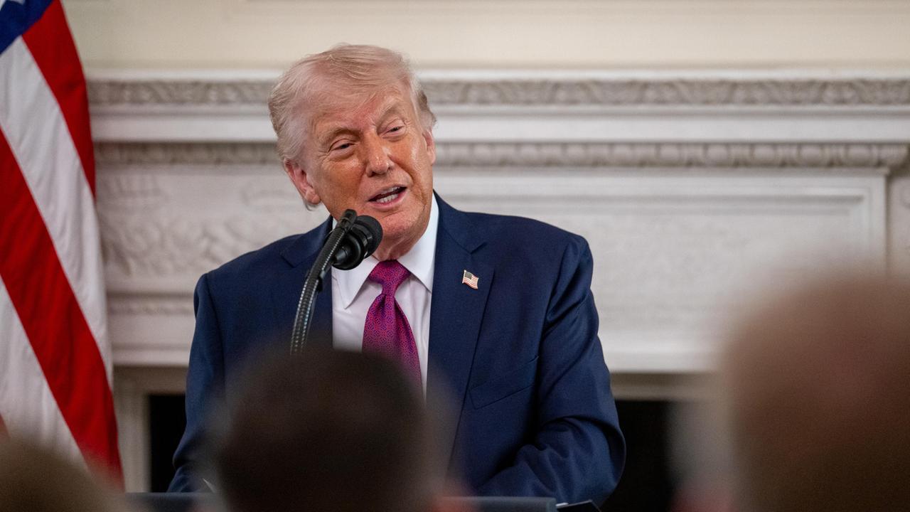 US-Präsident Donald Trump spricht während einer Veranstaltung im Weißen Haus in Washington