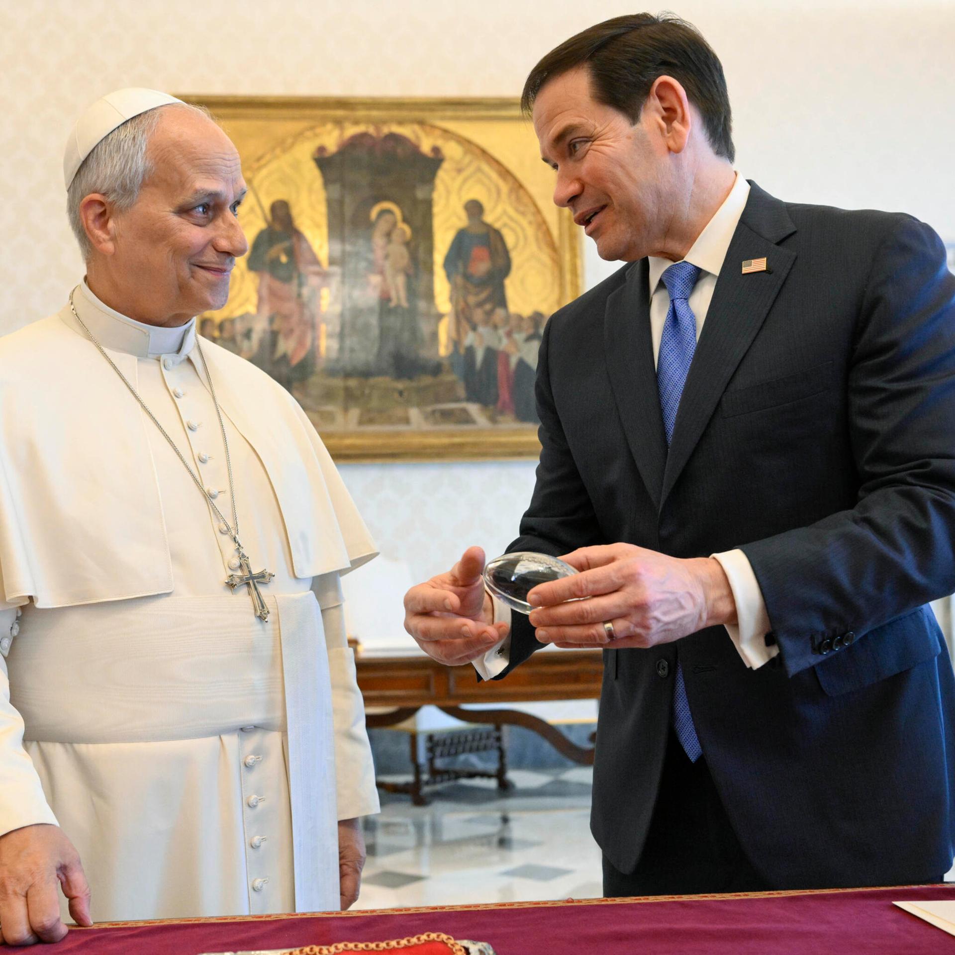 Rom - Papst Leo XIV. trifft US-Außenminister Rubio - Spannungen zwischen Vatikan und Trump