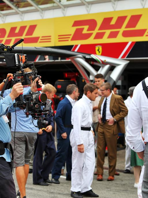 German Grand Prix - Race - Hockenheim. Mercedes AMG F1 being filmed by the Netflix production 'Drive to Survive'. German Grand Prix, Sunday 28th July 2019. Hockenheim, Germany. URN:44359344