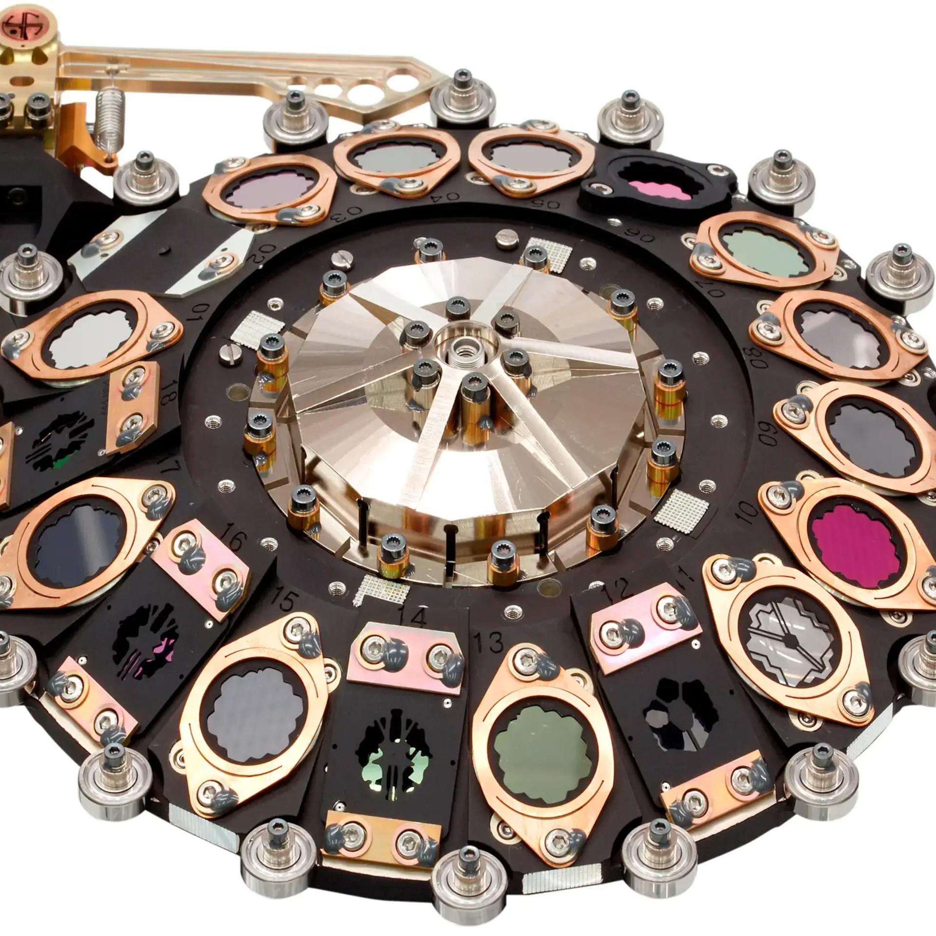 Filterrad für James Webb - Kosmisches Glücksrad - made in Germany Filterrad für James Webb - Kosmisches Glücksrad - made in Germany