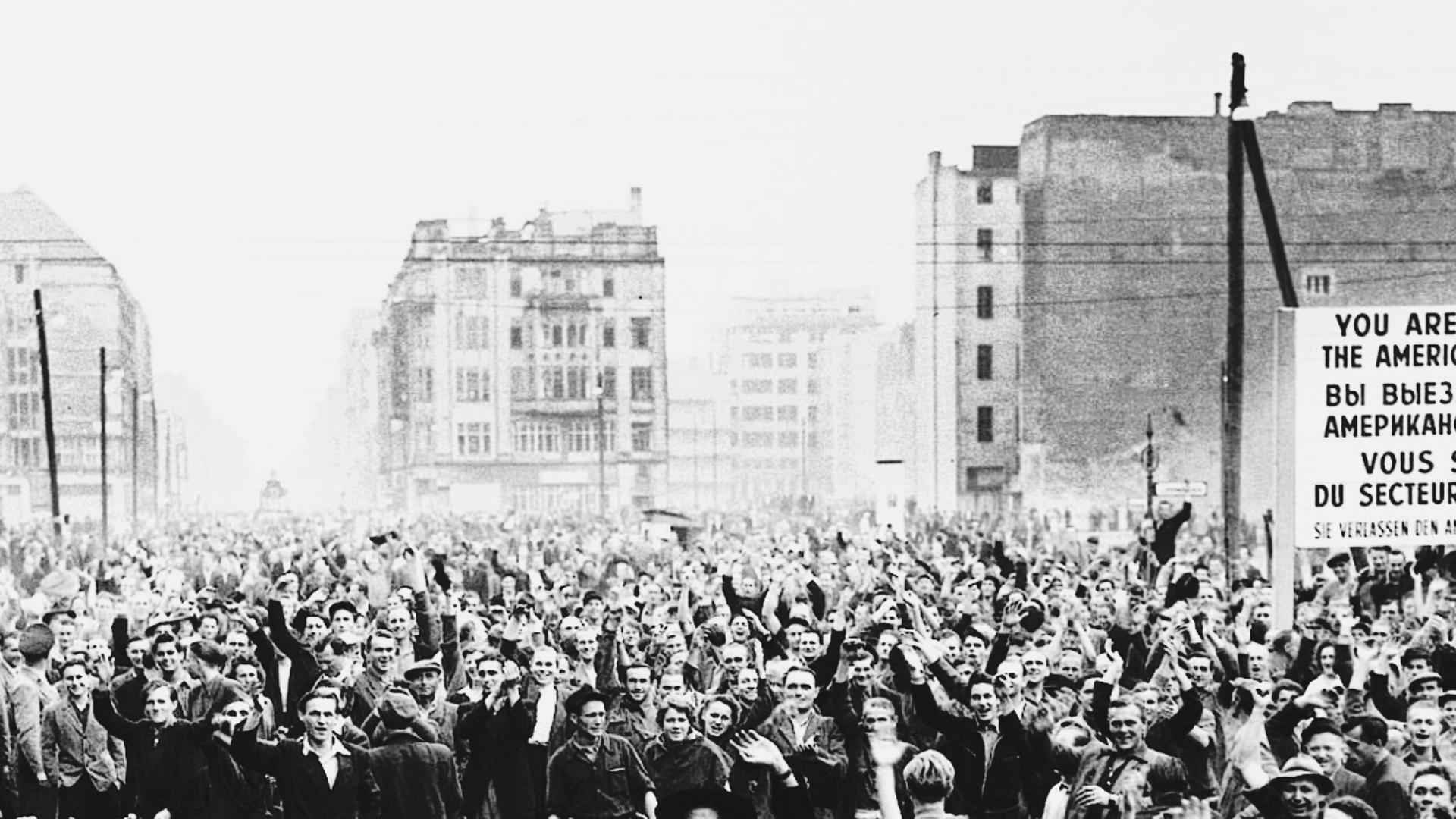 Volksaufstand Sektorengrenze, Ost-Berlin 17.06.1953