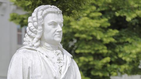 Eine Büste von Johann Sebastian Bach