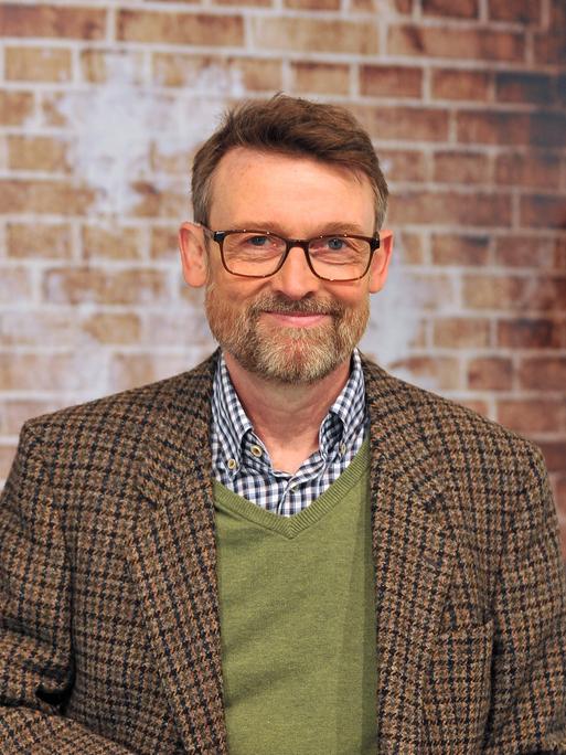 Schriftsteller Christoph Peters auf der Frankfurter Buchmesse.