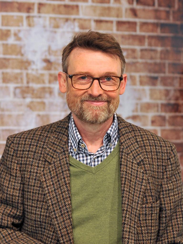 Schriftsteller Christoph Peters auf der Frankfurter Buchmesse.