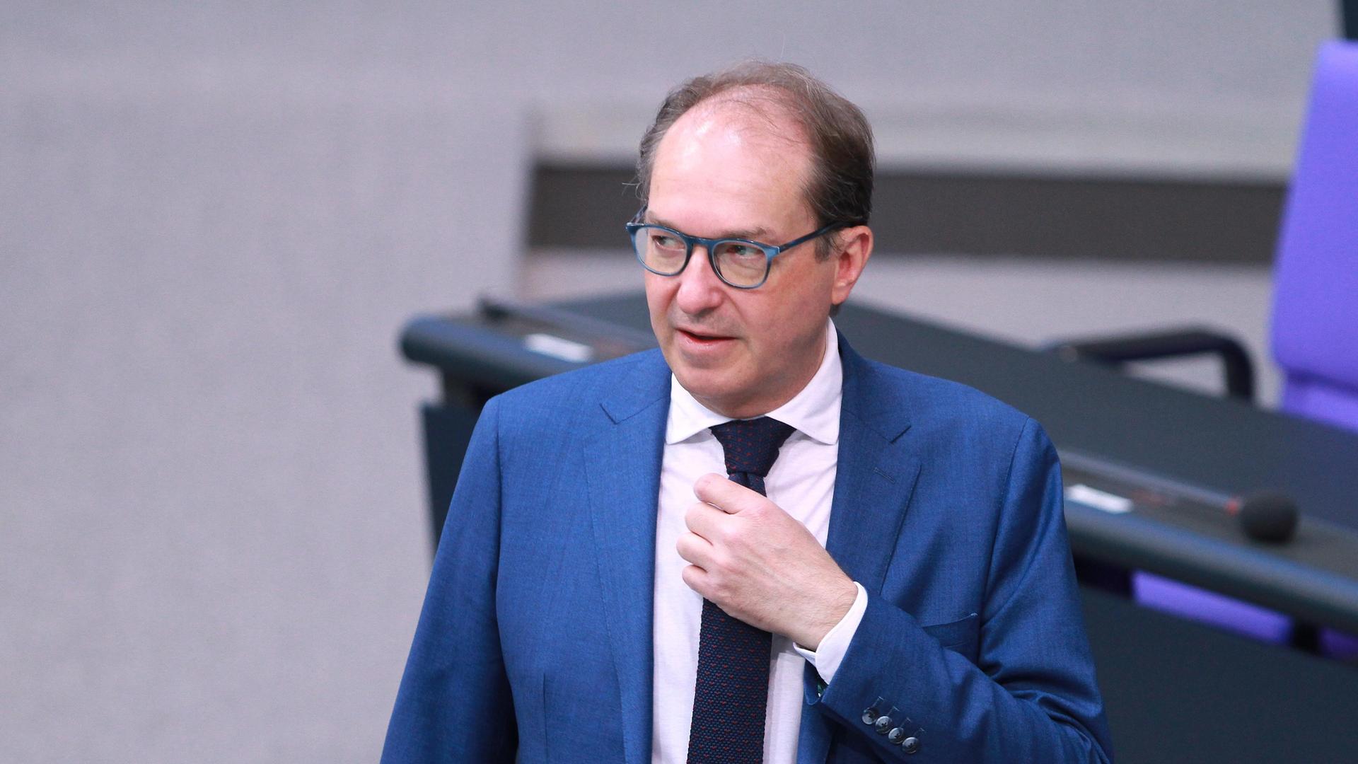 Alexander Dobrindt, CSU, im Bundestag