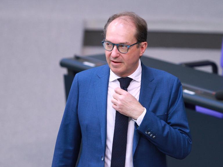 Alexander Dobrindt, CSU, im Bundestag