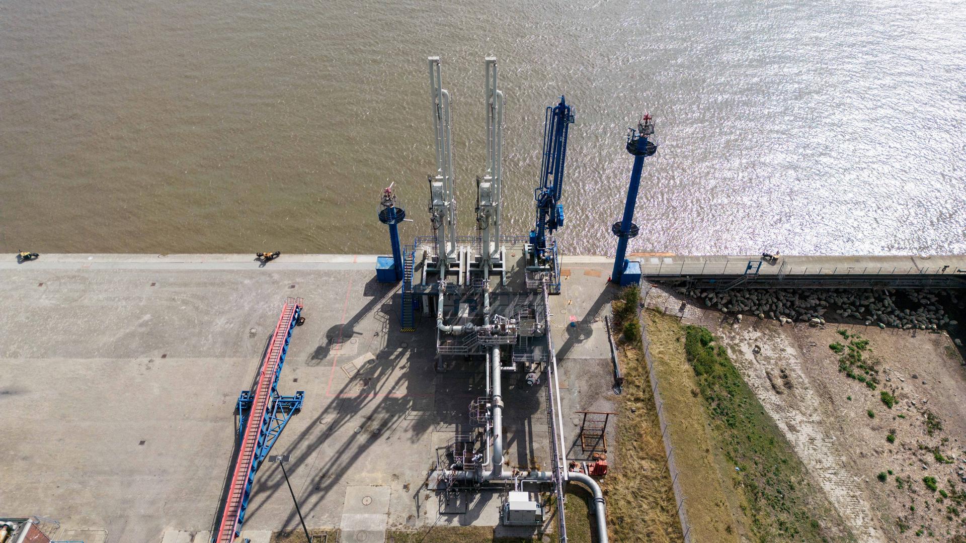 Das LNG-Terminal in Brunsbüttel. Das LNG-Terminal in Brunsbüttel.