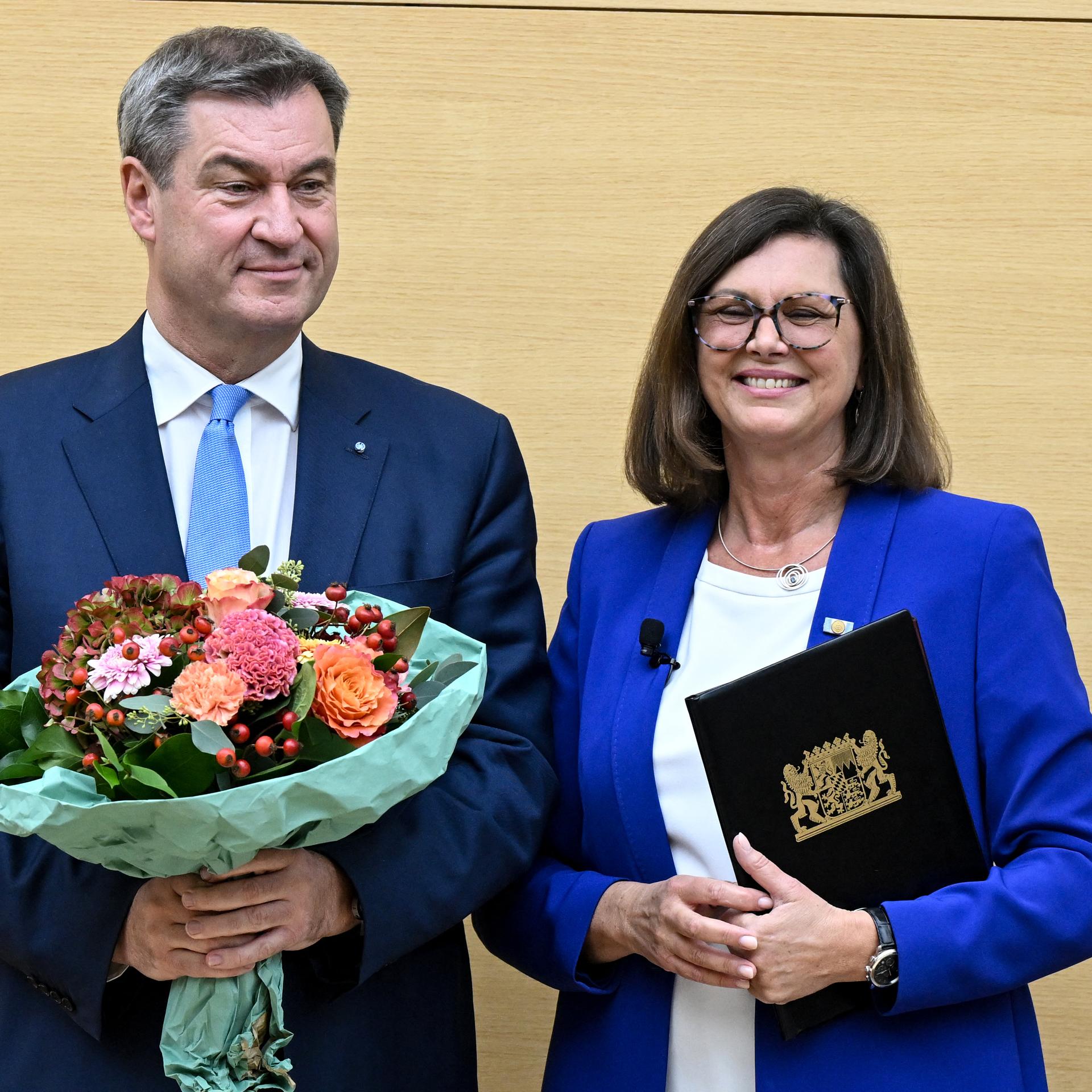 Nachfolge von Bundespräsident Steinmeier - Bayerns Ministerpräsident Söder unterstützt mögliche Kandidatur von CSU-Politikerin Aigner
