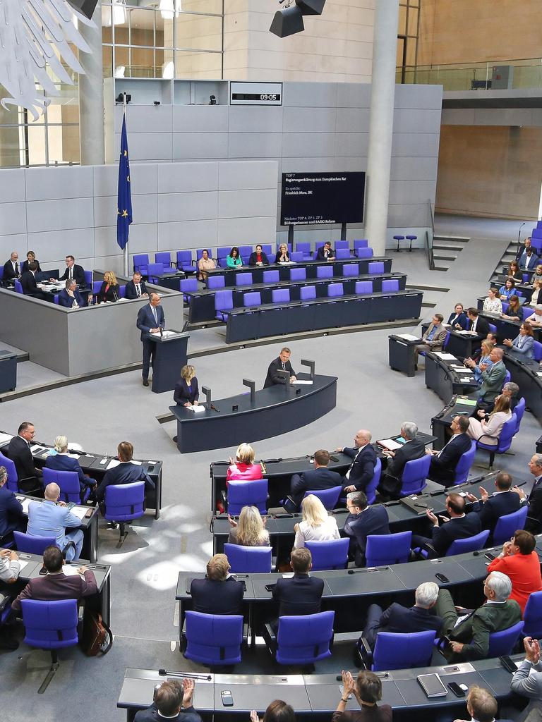 Bundeskanzler Friedrich Merz (CDU) hält am 11. Juni 2026 im Bundestag eine Regierungserklärung. 