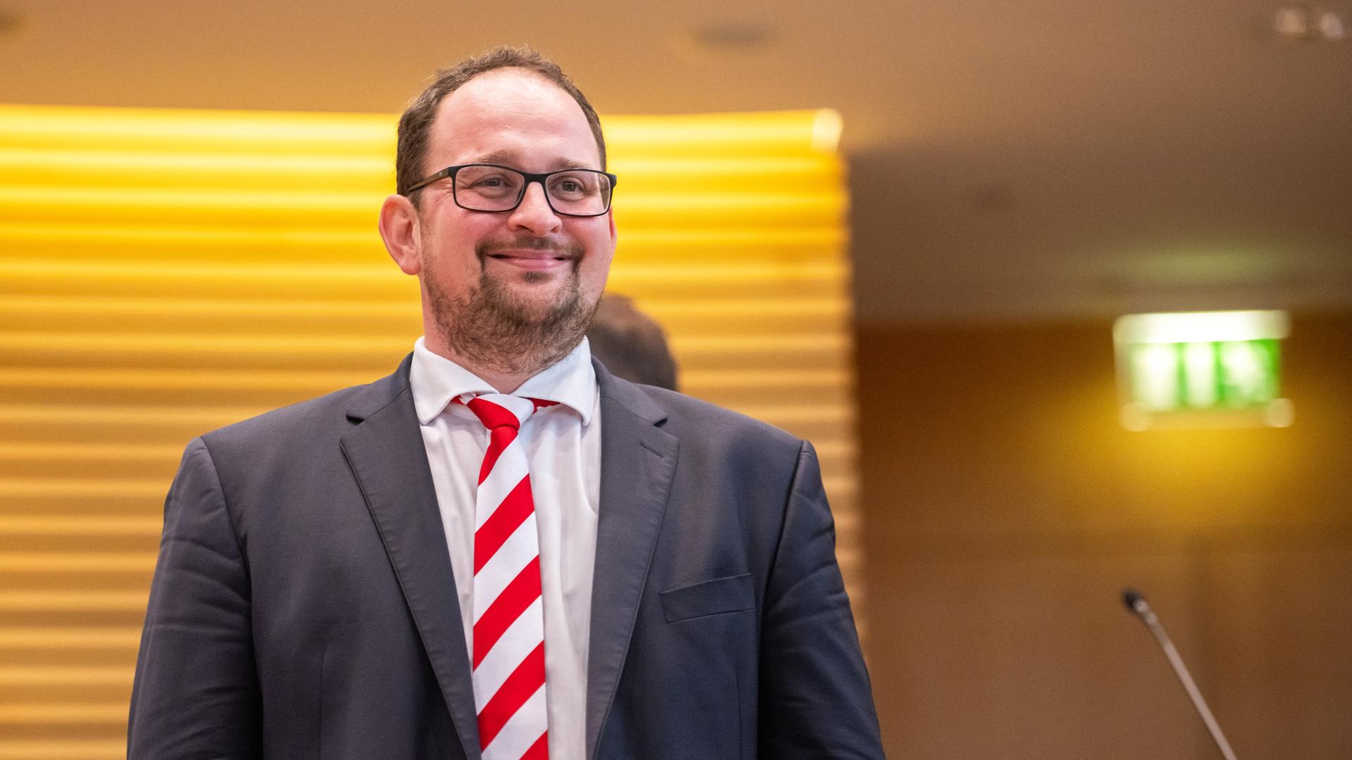 Der CDU-Politiker Thadäus König im Thüringer Landtag