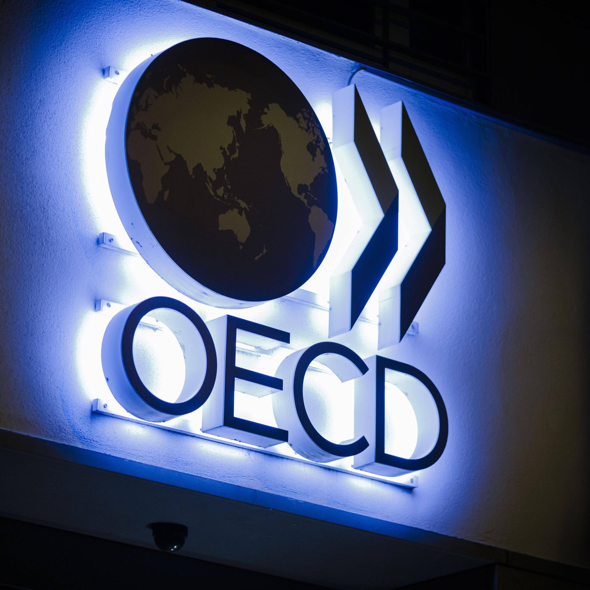 Das Logo der Organisation fuer wirtschaftliche Zusammenarbeit und Entwicklung