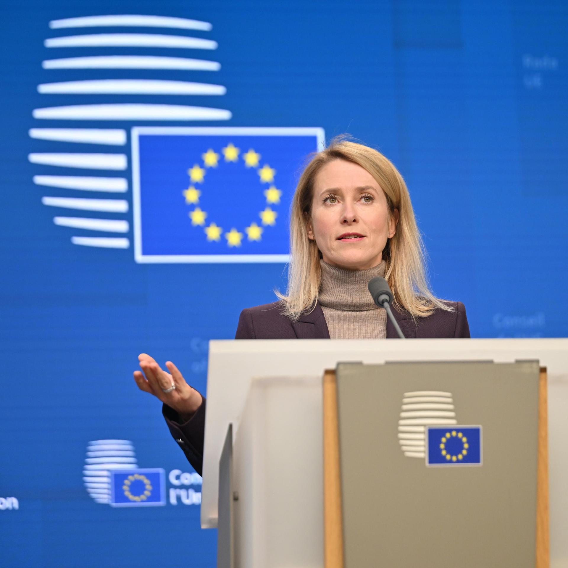 Vor EU-Gipfel - EU-Außenbeauftragte rechnet mit Kompromiss zu Ukraine-Hilfen Vor EU-Gipfel - EU-Außenbeauftragte rechnet mit Kompromiss zu Ukraine-Hilfen