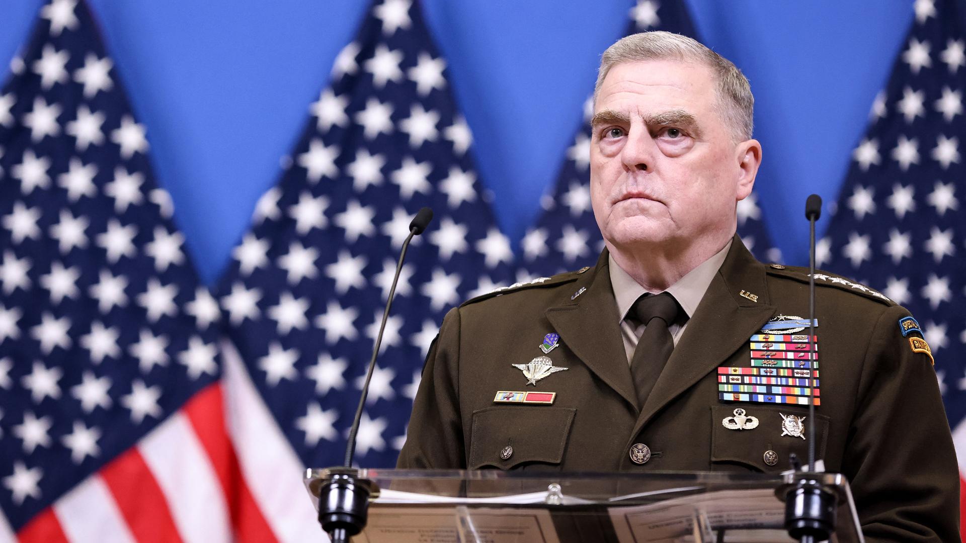 Der Chef des Joint Chiefs of Staff, US-General Mark Milley, ist im Bild zu sehen.