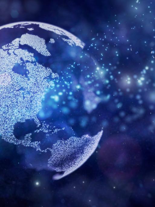 Darstellung eines Globus, der auseinanderfällt