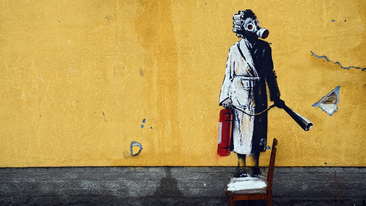 Kriminelle brechen Banksy-Bild aus einer Wand heraus