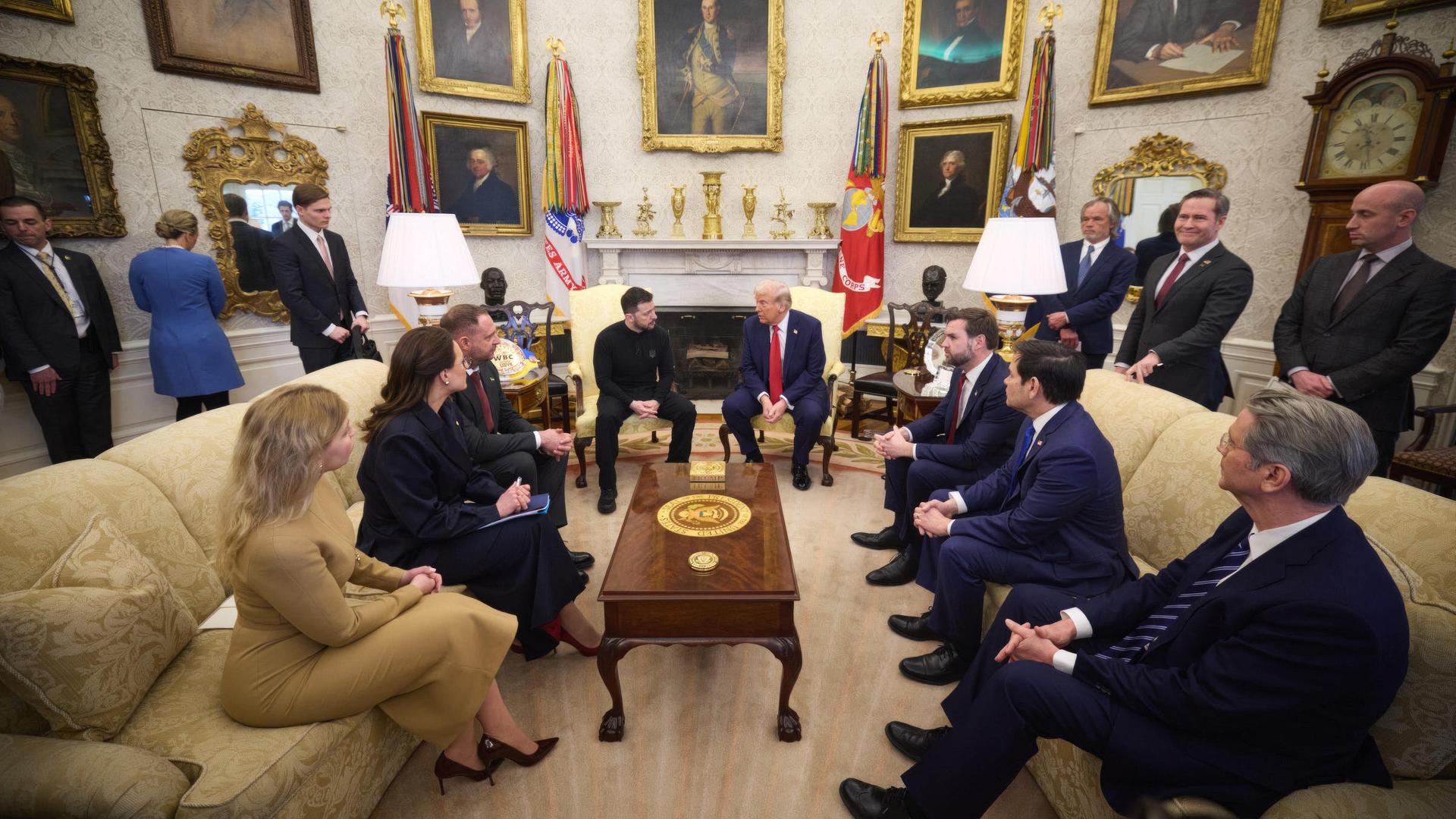 Wolodymyr Selenskyj und US-Präsident Donald Trump im Oval Office