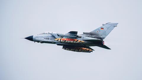 Ein Tornado-Kampfflugzeug der Luftwaffe