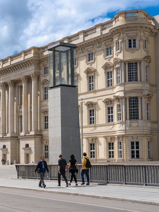 Blick auf die historisches Fassade des wiederaufgebauten Berliner Stadtschlosses.